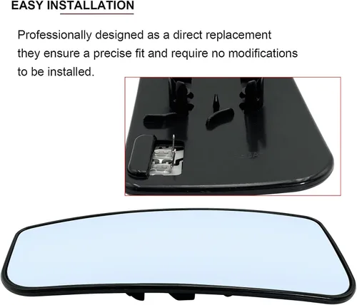 Miniatura 5 de Ford F150 F250 F350 F450 F550 Super Duty - Reemplazo de cristal del espejo inferior con calefacción lateral izquierdo, espejo convexo con soporte