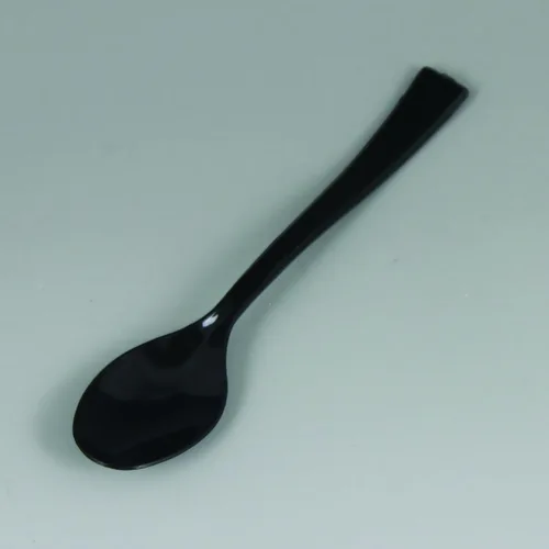 Miniatura 2 de Maryland Mini cucharas Black Tiny Tasters – 3.75 pulgadas (paquete de 50) – Cucharas de plástico de alta calidad sin BPA – perfectas para fiestas