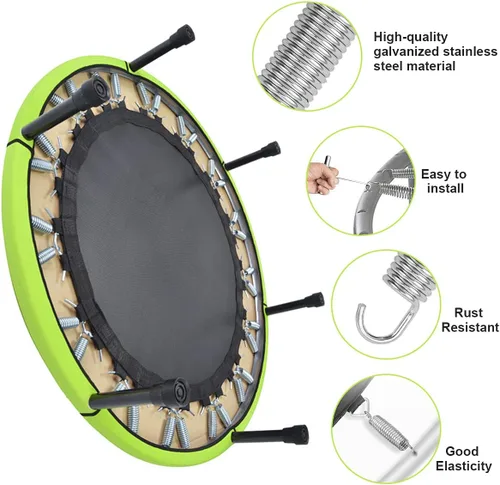 Miniatura 4 de Paquete de 5 resortes de repuesto para trampolín de 5.5 pulgadas, accesorios de herramientas de resorte de acero inoxidable de alta resistencia