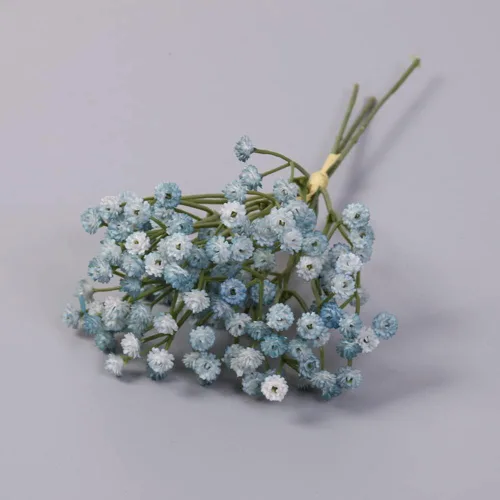 Flores artificiales de aliento de bebé, ramo de gypsophila falsas flores de tacto real para boda, fiesta, jardín, hogar, decoración de bricolaje,