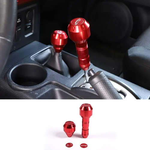 Miniatura 9 de Pomo de palanca de cambios de automóvil de repuesto para Toyota FJ Cruiser 2007-2021, accesorios de aleación de aluminio, manija de palanca