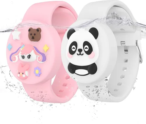 Miniatura 8 de Pulseras impermeables Air tag para niños (paquete de 2) - Pulsera de silicona suave oculta para Air tag - Soporte ligero de rastreador
