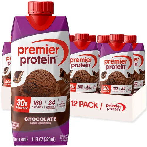 Miniatura 17 de Premier Protein - Batido de proteína sabor a chocolate, 30 gramos de proteína, sin azúcar añadida, 24 vitaminas y minerales para apoyar la salud