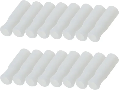 Mini Skater 16 puntas de silicona para popotes de grado alimenticio, reutilizables, antiquemaduras, para popotes fríos y de 3/10 pulgadas de ancho