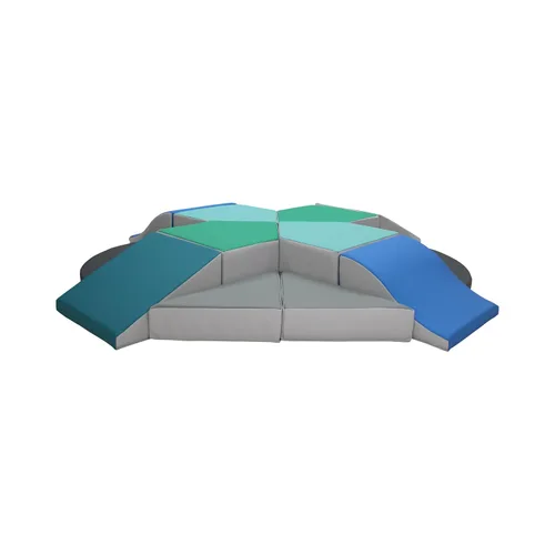 Miniatura 3 de FDP SoftScape Mega Fun 360 Escalador, estructura de juego activo para interiores para niños pequeños y niños, escalones y rampas de espuma suave