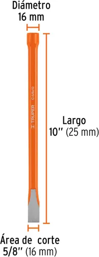 Miniatura 3 de TRUPER C-5/8X10 cinceles fríos 5/8"(16mm) 10"(25cm)