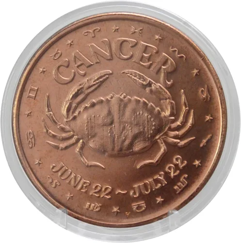 Miniatura 9 de Ficha portadora de agua de acuario: moneda de desafío de cobre puro de 1 oz en cápsula - Regalo de astrología y zodiaco, perfecto para visionarios