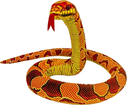 Miniatura 11 de Juguete de Peluche de Serpiente, 52 pulgadas, Lavable, Juguete de Peluche de Serpiente Simulada para Abrazar, Suave y Lindo Regalo para Niños