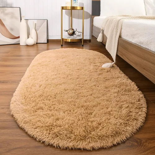 Miniatura 14 de Softlife Alfombras Esponjosas para Dormitorio, Alfombra de Área Peluda Bonita para Niñas y Niños Habitación de Bebé Decoración del Hogar, 2 x 5 Pies