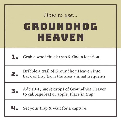 Miniatura 2 de Groundhog Heaven 5 onzas Cebo de larga duración y muy atractivo para atrapar marmotas, marmotas y conejos Fuerte aroma a verduras de jardín
