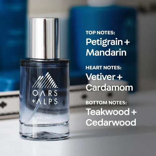 Miniatura 2 de Oars + Alps Ascend - Colonia y spray corporal para hombre, colonia de tamaño de viaje para hombres, fragancia cálida, perfumada con mandarina