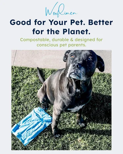 Miniatura 2 de Wooflinen Home Bolsas compostables para excrementos de perro – Rollos de bolsas para excrementos de perro a prueba de fugas – Grandes 9 x 13
