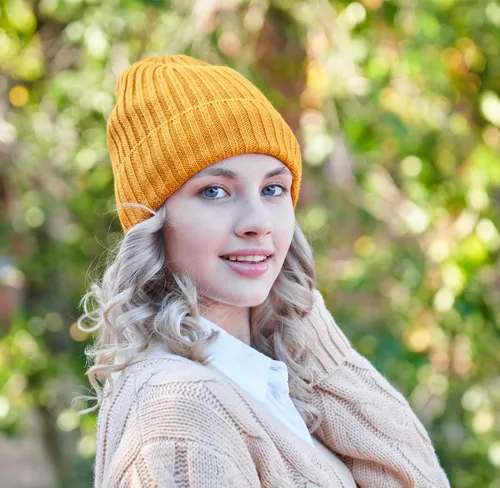 Miniatura 2 de Connectyle Gorro clásico de invierno cálido para hombre con forro