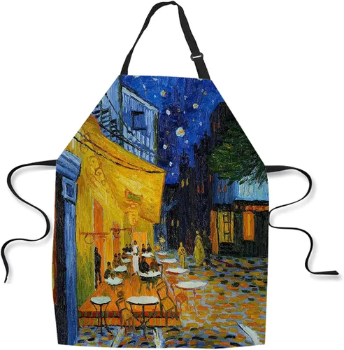 Miniatura 13 de Delantal de Cocina de Cocina Tiburón Marino Verde Delantal de Cocina para Hornear Chef Delantal Impermeable para Mujeres Hombres 31X27 Pulgadas