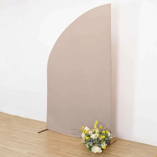 Miniatura 93 de Efavormart - Juego de 4 fundas de elastano beige para arco de media luna, fundas de telón de fondo Chiara de 2.5 pies a 7 pies para escenarios