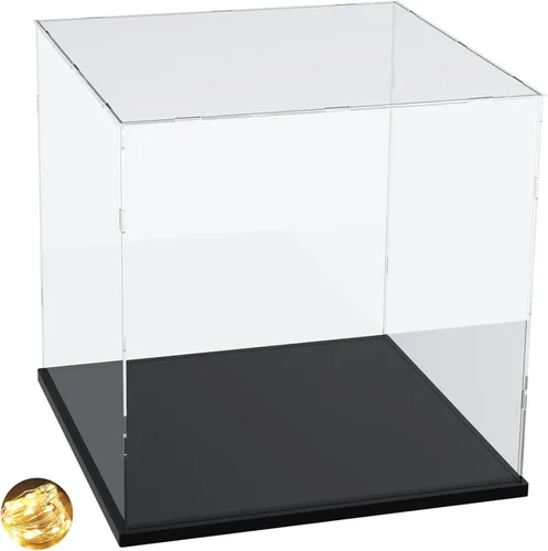 Miniatura 22 de DuvinDD Vitrina de acrílico para Lego Flowers Plum Blossom 10369 Lego Botanicals Lucky Bamboo 10344 Coleccionables, caja de exhibición transparente