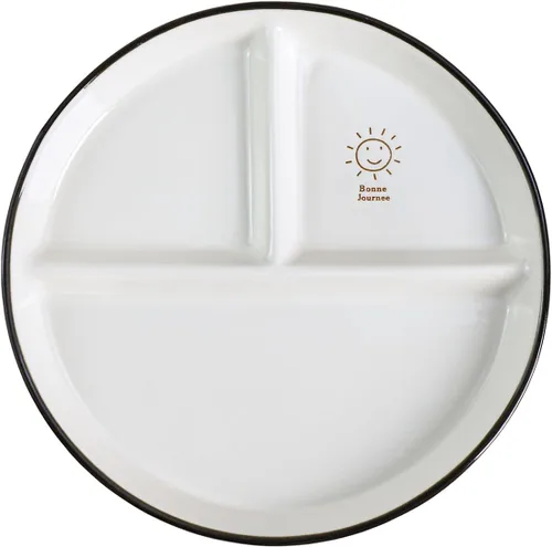 Miniatura 6 de CoCoMe Round Smile Sun - Plato de ensalada de postre dividido de porcelana de cerámica, 8 pulgadas (1, verde)