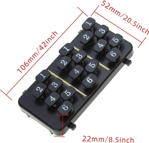 Miniatura 8 de Entrenador de acordes de guitarra con 18 botones, herramienta de aprendizaje de guitarra para personas cuyos dedos duelen por cuerdas de guitarra
