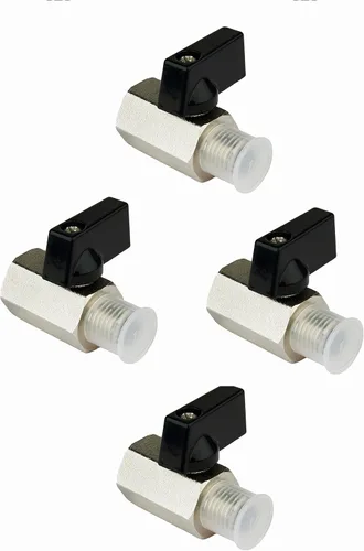 Miniatura 9 de EFIELD 1/4 Válvula de bola de latón de 1/4 "hembra NPT X 1/4" macho NPT válvula de cierre roscada, (MINI001)