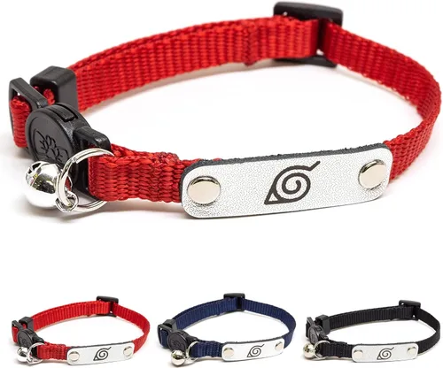 Miniatura 8 de Collares de gato separables Naruto para gatos niña y niño Accesorios y regalos oficialmente licenciados de Naruto Shippuden Hidden Leaf Village