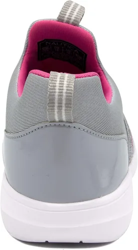 Miniatura 3 de Nautica Tenis deportivos sin cordones para niñas jóvenes, elegantes zapatos para correr y tenis para niños pequeños y grandes