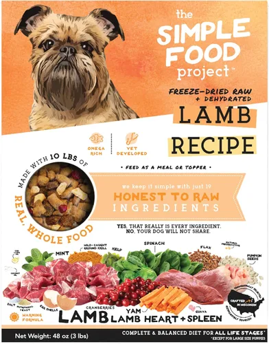Miniatura 18 de Simple Food Project The Freeze Dried Raw Dog Food Topper con ingredientes orgánicos de grado humano