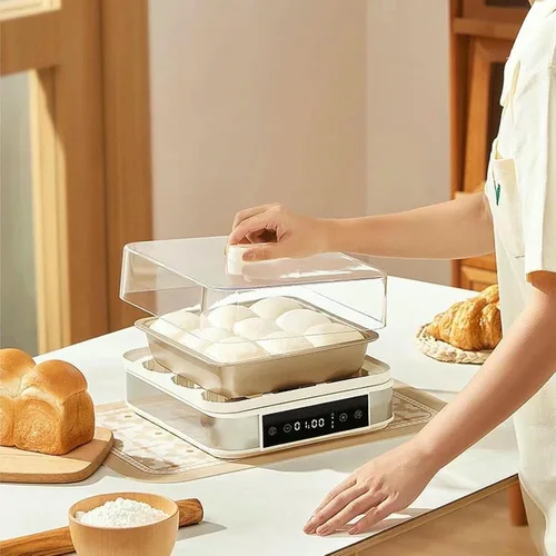 Miniatura 2 de Máquina automática para hacer yogur, fermentador de yogur eléctrico digital con control de temperatura y tiempo, máquina fermentadora de masa Natto