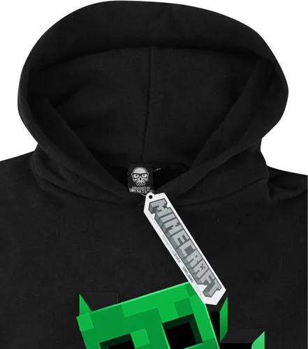 Miniatura 4 de Minecraft Sudadera con capucha para niños y niños, color negro