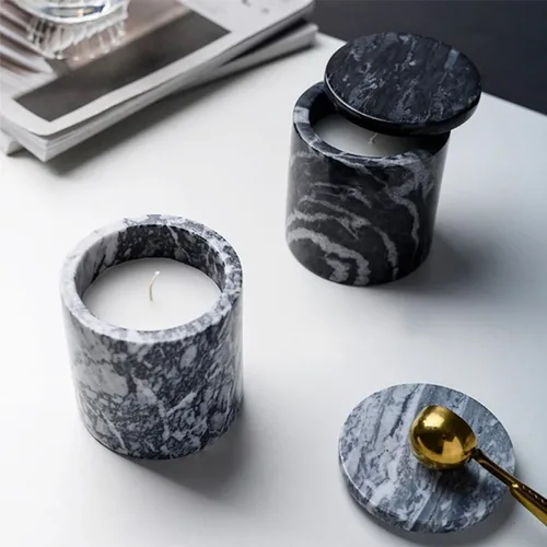 Miniatura 5 de 2 piezas de moldes de resina para tarros grandes con tapa, moldes creativos de silicona para joyería epoxi, portavelas, organizador de moldes