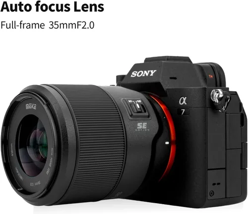 Miniatura 4 de Meike 35mm F2.0 Lente de Enfoque Automático Gran Angular de Montura Completa con Motor de Paso STM Retrato Compatible con Cámaras Sony E Mount A7