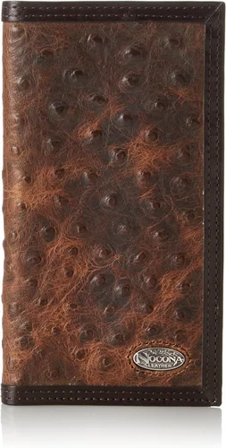 Nocona Rodeo de avestruz marrón para hombre