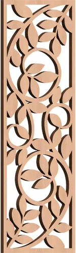 Miniatura 23 de 9 3/8"W x 24 3/8"H x 1/4"T Utica Decorativo Fretwork Madera Paneles de Pared, Abedul