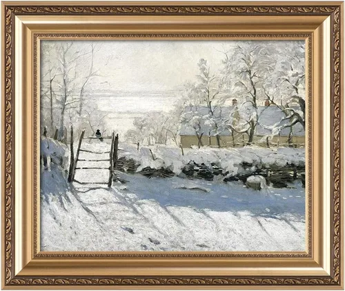 Miniatura 13 de Pinturas clásicas mundiales de Claude Monet Impresión giclée sobre lienzo alargado, pieza de galería para colgar y decorar el hogar, The CliffWalk