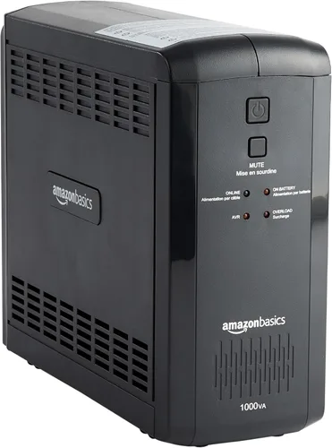 Miniatura 8 de Amazon Basics UPS - Protector contra sobretensiones y batería de reserva de 1500 VA/900 W, 10 tomas, suministro ininterrumpido interactivo de línea