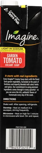 Miniatura 6 de Imagine Light in Sodium - Sopa de tomate cremosa orgánica para jardín, 32 onzas