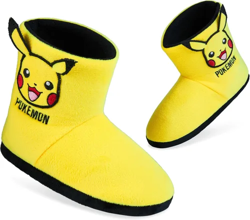 Pokemon Pantuflas para niños, zapatillas de bota Pikachu Bulbasaur suaves, antideslizantes, zapatos de casa, regalos de anime para niños