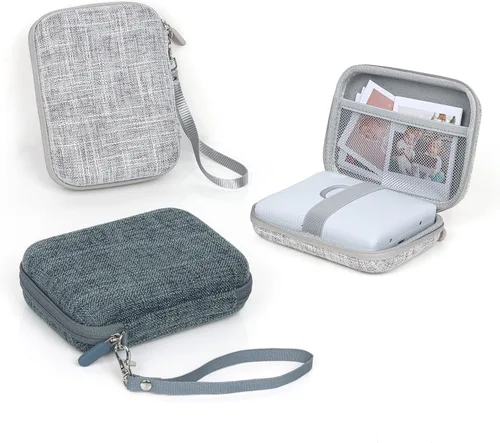 Miniatura 7 de MUZIRI KINOKOO Funda rígida de EVA compatible con Fuji Instax Mini EVO Camera Mini Link 2/Mini EVO Bolsa para impresora fotográfica con correa