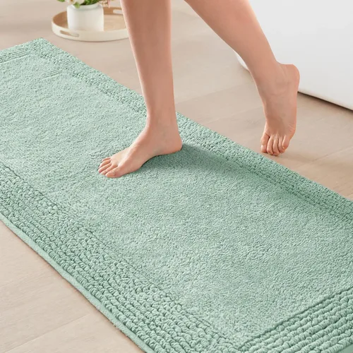 Miniatura 40 de Madison Park Splendor - Alfombra de baño reversible 100% algodón con mechones, 3000 GSM, calidad hotelera, lujosa, felpa, pelo medio, tapete de baño