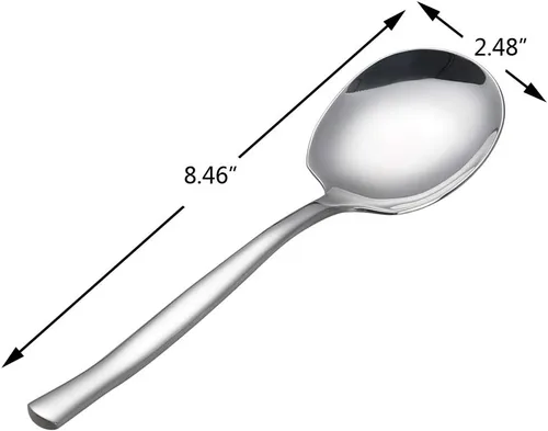 Miniatura 2 de Cuchara de servir buffet de acero inoxidable de 6 piezas, 6 cucharas grandes para servir