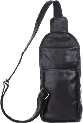 Miniatura 4 de Genda 2Archer piel Hombro Mochila Viajes Crossbody Bolsa de pecho para hombres y mujeres