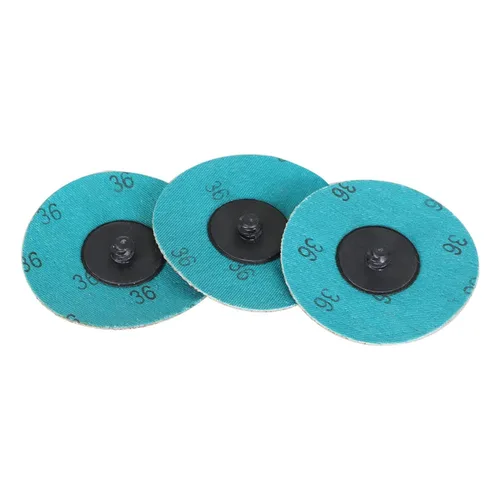 Miniatura 5 de findmall 25 discos de lijado de grano 36 de 3 pulgadas, amoladora de óxido de aluminio, discos de cambio rápido para molinillo de troquel