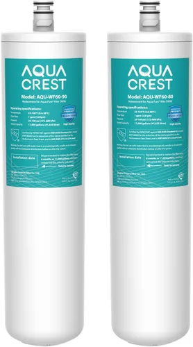 AQUA CREST DW80/90 Filtro de agua para debajo del fregadero, repuesto para Aqua-Pure® AP-DW80/90, AP-DWS1000, Kohler K-201-NA, Kohler K-202-NA,