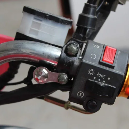 Miniatura 3 de RAYANA Interruptor LED universal de acero inoxidable para motocicleta, manillar de encendido y apagado, montaje ajustable, impermeable, botón DC12V
