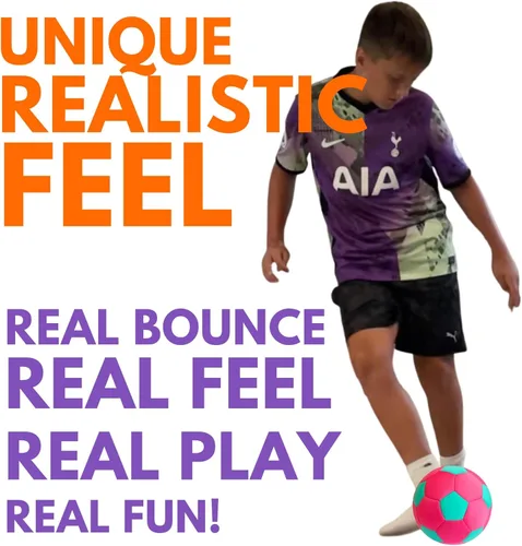 Miniatura 6 de The House Ball - La pelota de fútbol original suave y segura para interiores, tamaño 4, creada para el interior de tu hogar y patio, sin rozaduras