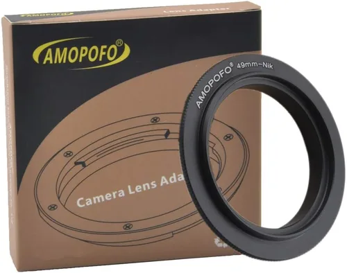 Anillo adaptador de montaje inverso macro rosca de filtro de 1.929 in, y para cámaras DSLR Nikon D7500 D7100 D7000 D5600 D5200, D5500, D750, D810,
