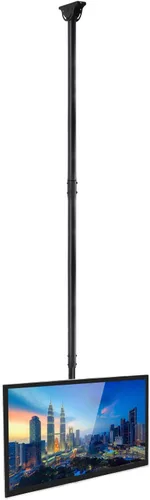 Miniatura 2 de Mount-It! - Soporte de techo para TV, ajustable en altura, rotación completa de 360 grados, inclinación y giro para televisores de pantalla plana