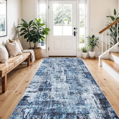 Miniatura 53 de Alfombra antideslizante lavable de 2 x 3 pies - Alfombra suave de pelo bajo para cocina, entrada y dormitorio - Tapete moderno para puerta