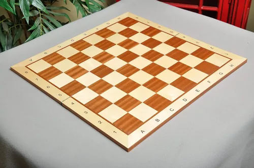 Miniatura 2 de Tablero de ajedrez plegable de madera de arce y caoba - 2.25" con notación