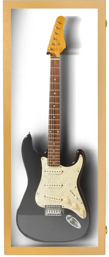 Miniatura 27 de PENNZONI Vitrina para guitarra eléctrica, estuche acrílico para guitarra eléctrica, soporte de pared, estuche de pared para guitarra hecha de marco
