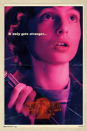 Miniatura 7 de Netflix Stranger Things: Temporada 2 - Póster de pared de Mike, 22.4 x 14.7 pulgadas, versión con marco de madera de Barnwood